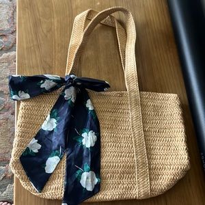 Draper James Woven bag with scarf